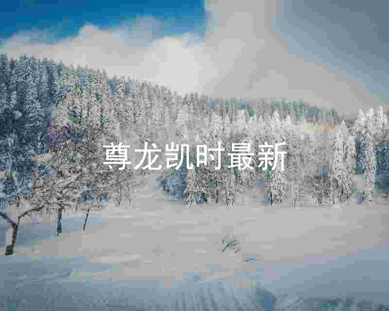 尊龙凯时最新